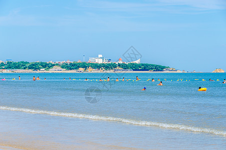 乳山银滩威海银滩海滨背景