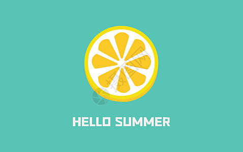 暑假培训班展板柠檬 夏天设计图片
