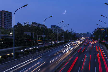 马路夜景夜景的桥上交通背景