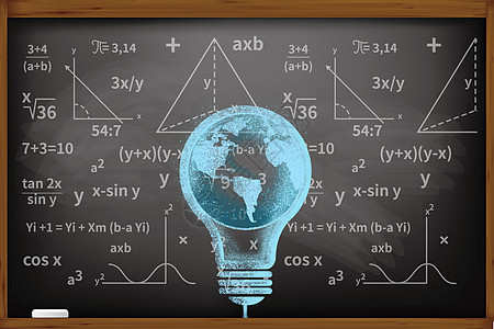黑板上的知识背景图片