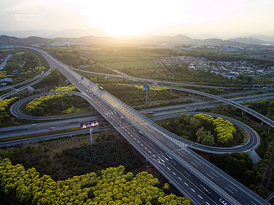 夕阳公路北京怀柔区怀柔桥立交桥背景