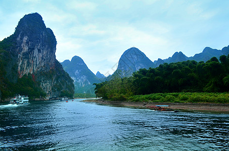 峰林广西桂林山水背景