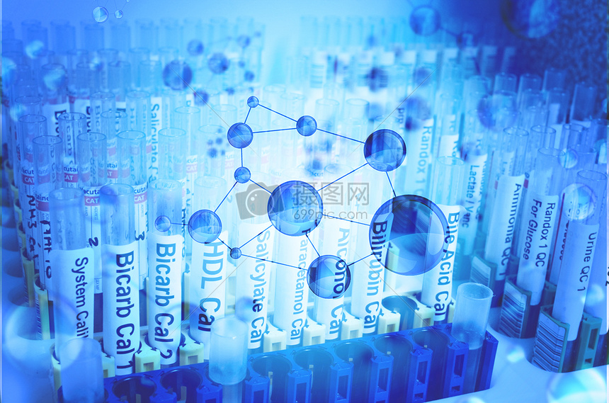 化学分子药剂实验图片