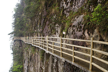 空中栈道风景高清图片素材