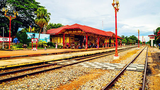 泰国火车站台图片