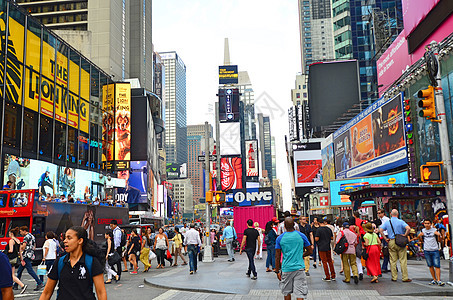 美国纽约繁华街道图片