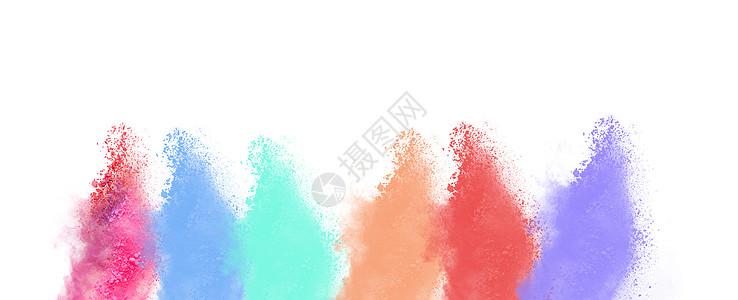 色彩缤纷喷雾效果高清图片