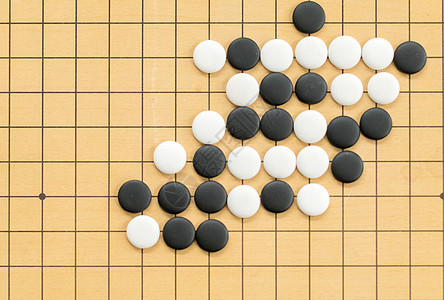 围棋五子棋棋局拍摄图片