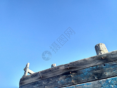 旧船木头码头高清图片