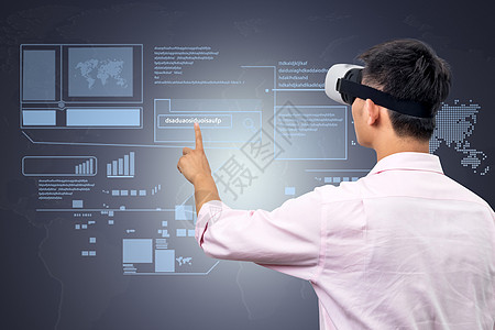 VR眼镜点击科技图图片