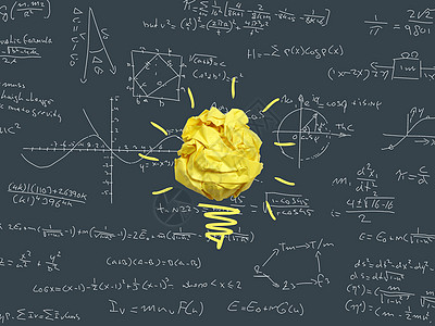 创意灯泡下的公式图片