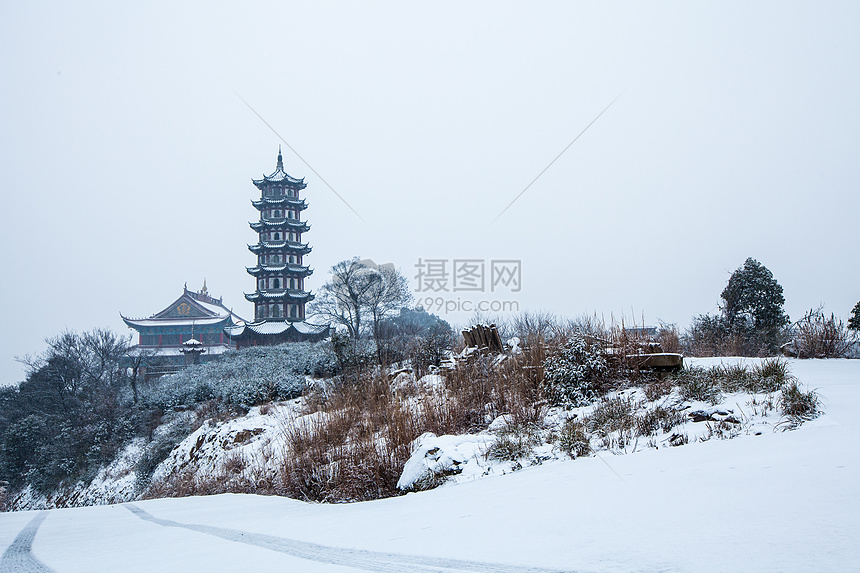 湘湖冬景图片