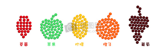 水果彩虹糖图片