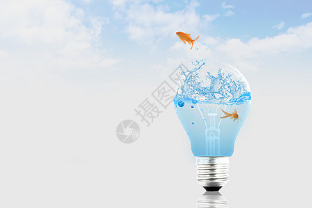 灵感创意灯泡环保高清图片