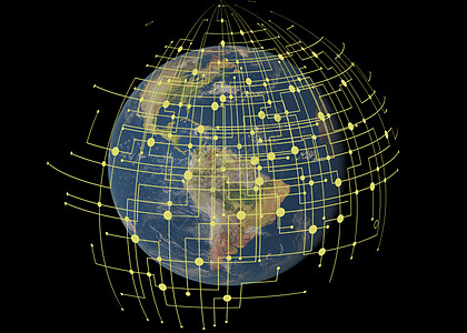 地图绘制互联网科技覆盖地球设计图片