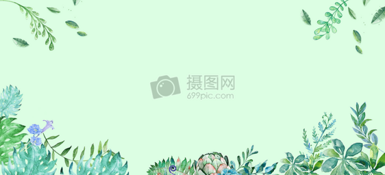 小清新banner背景图片