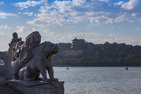 神兽望佛香阁背景图片