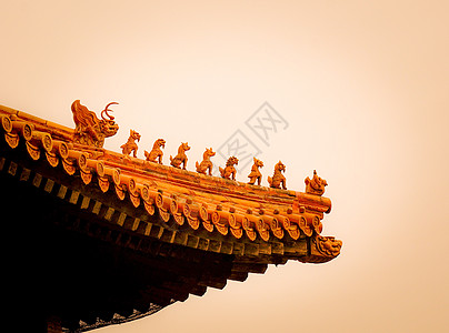 骁龙飞龙在天中式古建筑屋檐背景