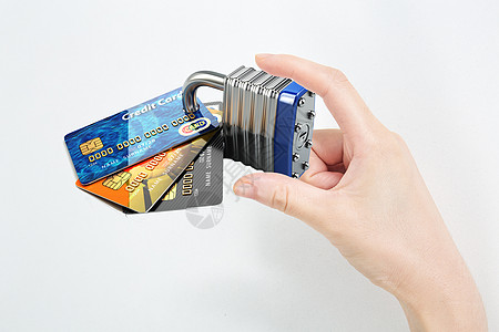 银行卡的支付安全背景图片