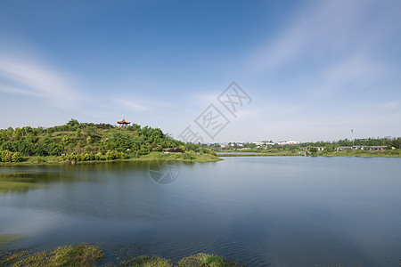 蓝天下的湖水蓝天下的湖泊背景