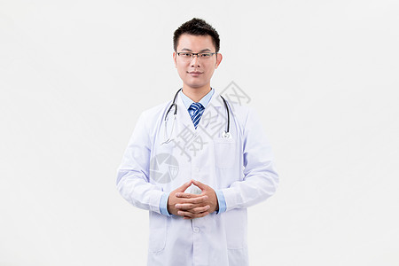 医生男护士形象动作手势背景图片