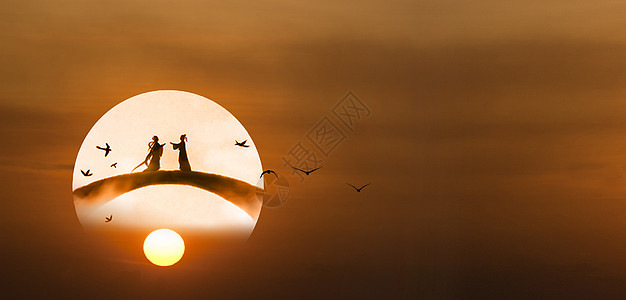 七夕节7月风景高清图片