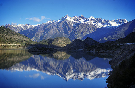 川藏线然乌湖背景图片