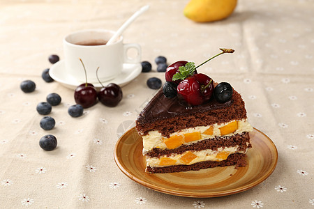 甜品背景图切块巧克力蛋糕背景