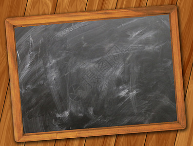 实木复合地板上的小黑板设计图片