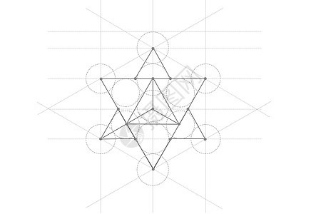 科技线条五角星造型图片