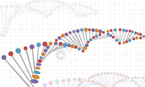 科技线条医疗染色体背景图片