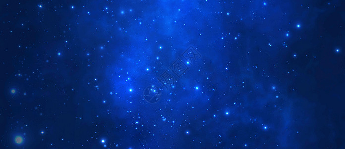 蓝色星空激光素材高清图片