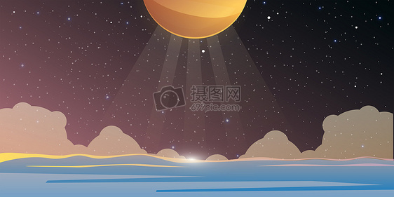 月球宇宙背景图片