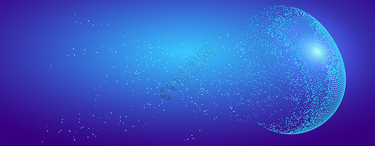 蓝色海洋科技背景图片