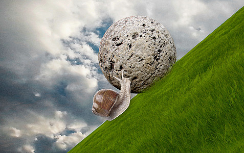 天然巨石顶住压力勇往直前设计图片