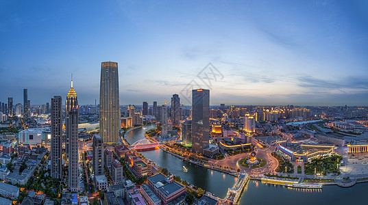 天津海河全景图片