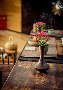 午后茶室中国古典风高清图片