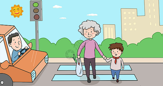 开学季马路图片