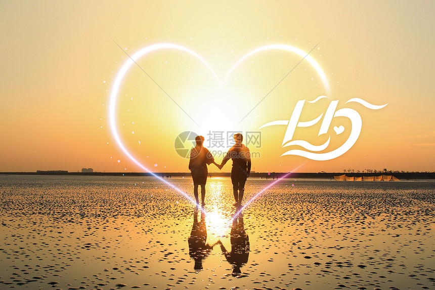 创意背景 节日假日 相遇七夕.