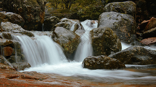 山间小溪安吉太湖源山水溪流背景