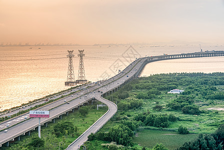 陈海公路夕照高速路背景