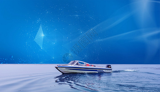 封面建筑游艇背景设计图片