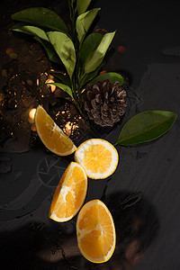 夏日水果脐橙创意组合图片