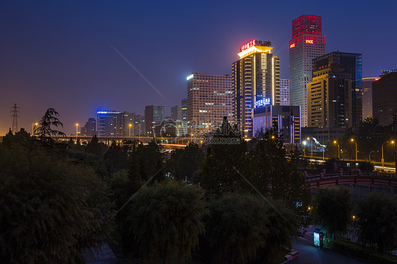 夜景的北京城市图片