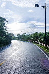 大气美丽风景区落日公路图片