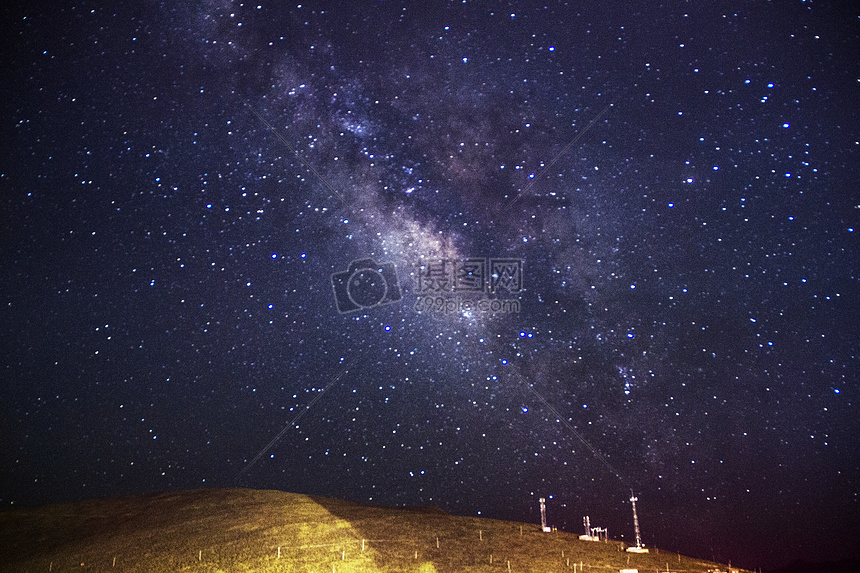 夏日星空图片