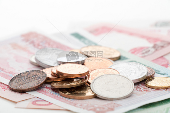 外国货币纸币硬币图片