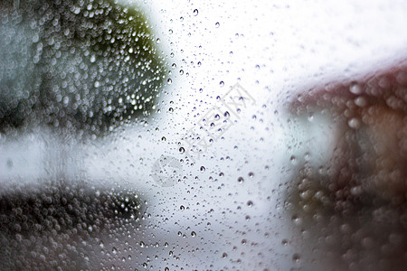 玻璃雨水滴背景图片