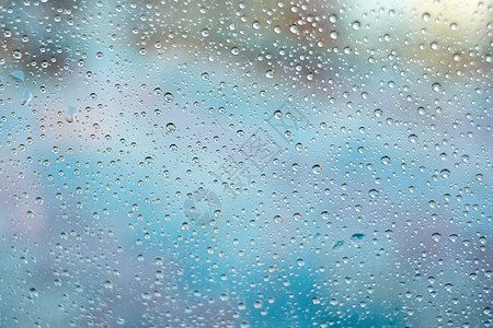 水墨雨玻璃雨水滴背景背景