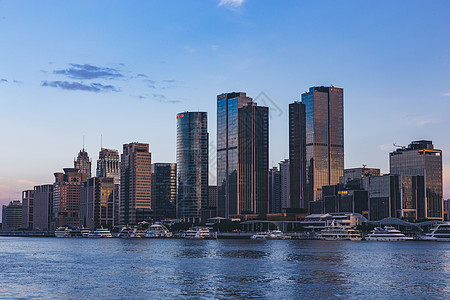 城市风光建筑日落背景图片